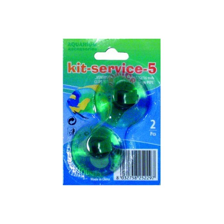 Ventouse a clips pour tuyau 12/16 mm blister de 2 pcs