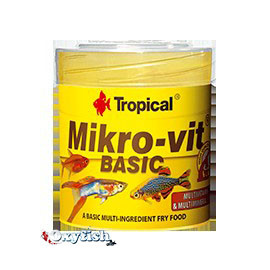 Microvit basic - poudre pour alevins - boite 50 ml