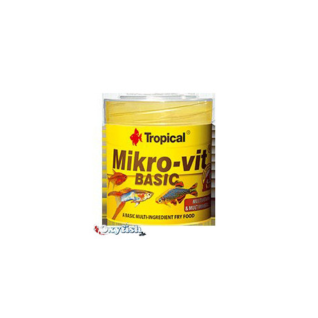 Microvit basic - poudre pour alevins - boite 50 ml
