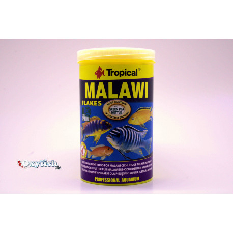 Nourriture Cichlides Malawi paillettes - boite 1000 ml