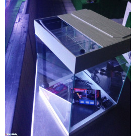 Aquarium 35x35x50 cm complet (filtre à ruissellement+pompe air+chauff