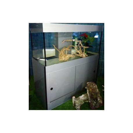 Aquarium equipe panama gris 120x50x60 + meuble