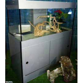 Aquarium equipe panama gris 120x50x60 + meuble