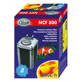 FILTRE EXTERIEUR NCF-800 L/H +400gr charbon +400gr céramiques