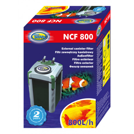 FILTRE EXTERIEUR NCF-800 L/H +400gr charbon +400gr céramiques