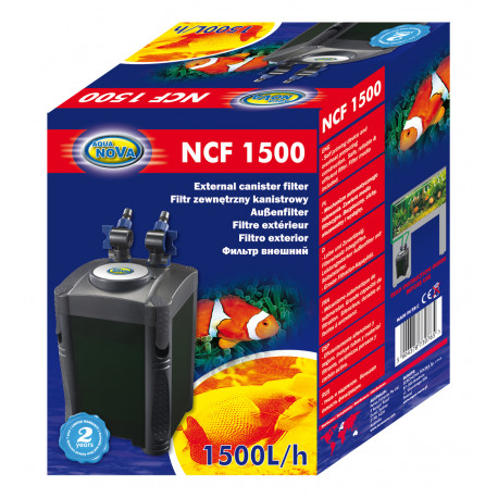 FILTRE EXTERIEUR NCF-1500 L/H +400gr charbon +400gr céramiques