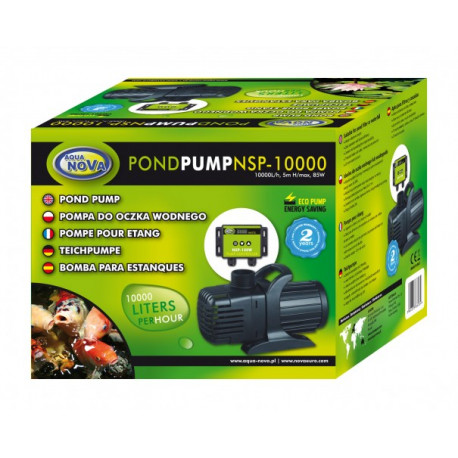 POMPE DE BASSIN 10000 L/H AVEC RÉGULATEUR DE DÉBIT