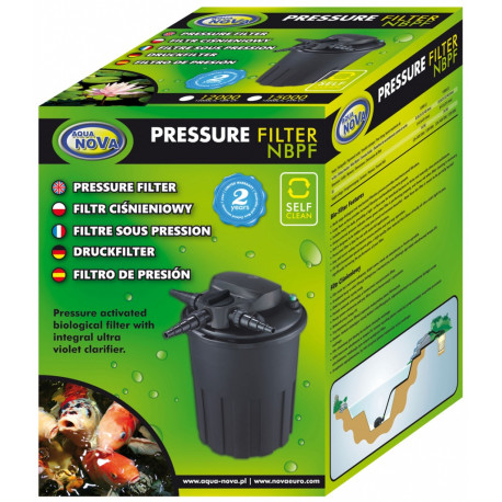 FILTRE PRESSION AVEC UV 24W AVEC SYSTÈME BACKWASH POUR BASSIN DE 8000 LITRES