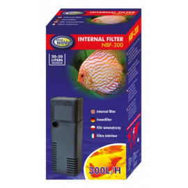 Filtre Interne 300L/H pour aquarium de 50 Litres