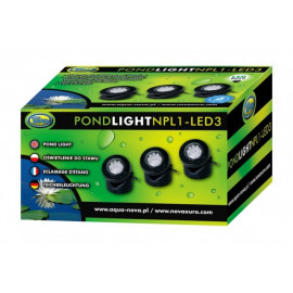 ECLAIRAGE DE BASSIN LED ETANCHE 3x1.6W 12V