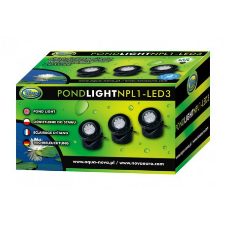 ECLAIRAGE DE BASSIN LED ETANCHE 3x1.6W 12V