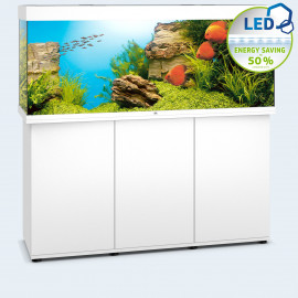 AQUARIUM + MEUBLE JUWEL RIO 450 LITRES - LED 2 X 31W - BLANC - 151 x 51 cm