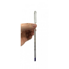 Thermomètre à accrocher en verre taille L - 18cm, 10,2mm