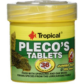 Pleco's Tablets  36% spiruline (11 pièces) - Boite de 50 ml