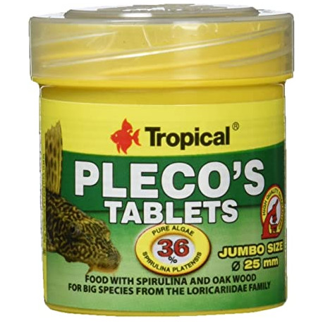 Pleco's Tablets  36% spiruline (11 pièces) - Boite de 50 ml