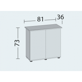 Meuble SBX JUWEL POUR RIO 125 LITRES - BLANC - 81 x 36 x 73 cm