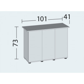 AQUARIUM + MEUBLE JUWEL RIO 180 LED - 180L - CHENE CLAIR - 101 x 41 x 123 cm