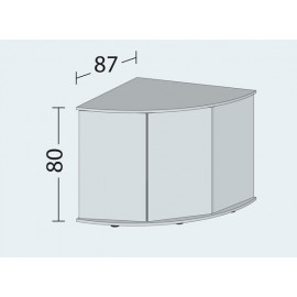 Meuble SBX JUWEL POUR TRIGON 350 LITRES - BLANC - 123 x 87 x 80 cm