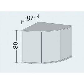 Meuble SBX JUWEL POUR TRIGON 350 LITRES - CHENE CLAIR - 123 x 87 x 80 cm