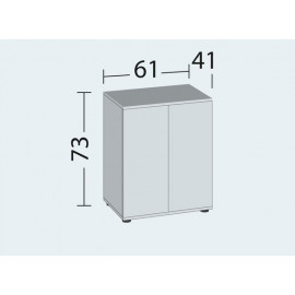 AQUARIUM + MEUBLE JUWEL LIDO 120 LED - 120L - BLANC - 61 x 41 x 131 cm