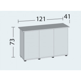 MEUBLE SBX JUWEL POUR RIO 240 LITRES - CHENE CLAIR - 121 x 41 x 73 cm