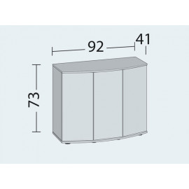 MEUBLE SBX JUWEL POUR VISION 180 LITRES - BLANC - 91 x 41 x 73 cm