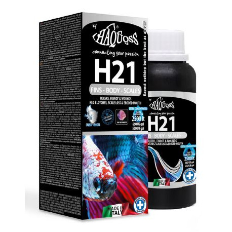 H21 FINS, BODY 1 SCALES - Traitement contre les infections bactériennes- 100ml (1ml/25L)