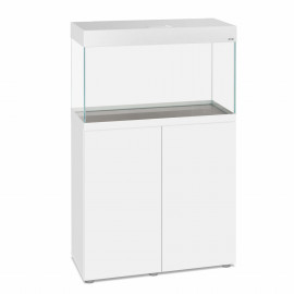 AQUARIUM + MEUBLE OPTI SET 125 EXTRA BLANC - BLANC - 125L - 60 x 30 x 116 cm