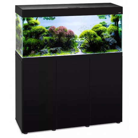 AQUARIUM + MEUBLE OPTI SET 200 EXTRA BLANC - NOIR - 240L - 121 x 41 x 136 cm