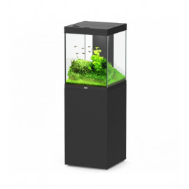 AQUARIUM + MEUBLE AQUA TOWER SET 163 LED PRO NOIR - 50 x 50 x 150 cm