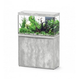 AQUARIUM + MEUBLE SPLENDID 100 BETON - 200L - 101 x 40 x 134 cm