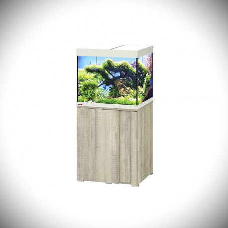 Aquarium + Meuble COLONNE Eheim VIVALINE COMPLET - LED 2 x 12w - 150 L -  61 x 51 x 124 cm - CHENE GRIS