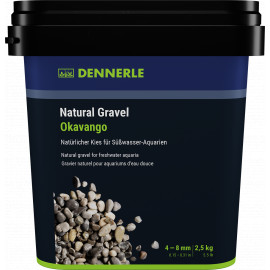 Gravier NATURAL GRAVEL OKAVANGO 4-8 mm - Seau de 2.5 kg