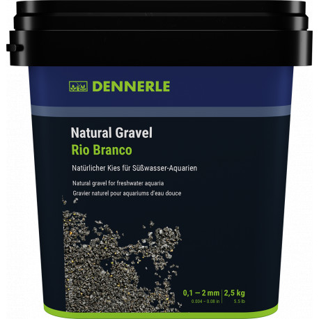 Gravier NATURAL GRAVEL RIO BRANCO 0.1-2 mm - Seau de 2.5 kg