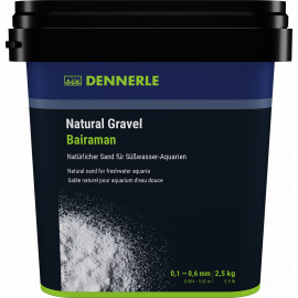 Gravier NATURAL GRAVEL BAIRAMAN 0.1-0.6 mm - Seau de 2.5 kg