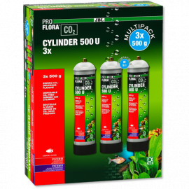 JBL PROFLORA 3 X CYLINDER 500U - BOUTEILLE DE CO2 500G - NON RECHARGABLE