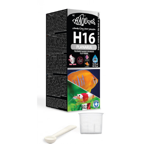 H16 PLANARIA FLAT WORMS - Traitement contre les vers plats - 100ml (1ml/25L)