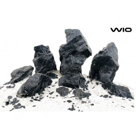 Kit de roches "BLACK VENOM STONE" pour aquarium jusqu'à 60 cm