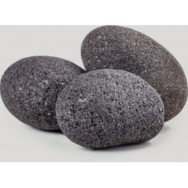 PIERRE GALET PEBBLES NOIR - 7-12cm - Vendu au Kilo